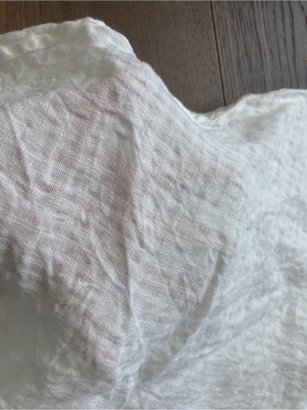 FLAX Asymmetrical Linen Tunic Top White Gingham Sleeveless Small - Picture 13 of 13
